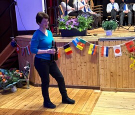 Sandra Lukanowski bei der Ehrung
Foto: Walburga Schilling